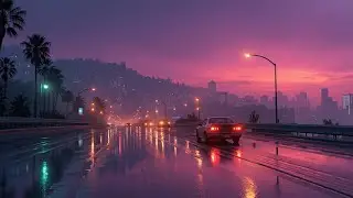 Огни Токио и расслабляющие Lo-fi биты | Музыка для вечерних поездок с аниме-закатом