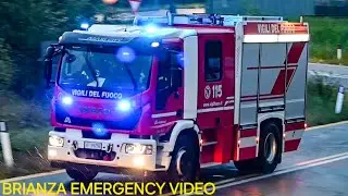 [AUTO CONTRO MURO] Autopompa MaxiCity Vigili del fuoco Seregno in emergenza.