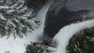Winter Morning Drone Flight