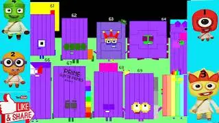 Numberblocks 0 to 1000!Numberblocks Band Retro 61 70