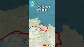 Arunachal Pradesh (Itanagar) India maps #youtubeshorts #trending #shorts 🗺️