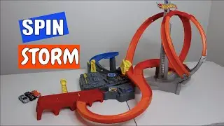 Обзор и демонстрация трассы Hotwheels Spin Storm