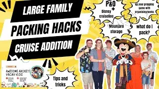 Cruise packing hints, tips and hacks. Large family cruise packing, cabin storage ideas. plus more...