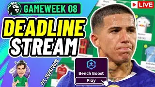 FPL GW8 | MY FINAL TEAM (LIVE) ✅ | FPL 2025/26