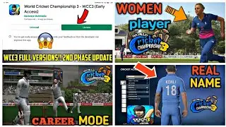 Wcc3 &trade; LAUNCH FULL VERSION OFFICIAL CAREER MODE FRIST LOOK