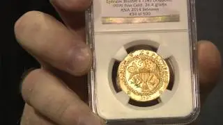 Brasher Gold Restrikes Minted at ANA Convention by Monaco Rare Coin, VIDEO: 2:10.