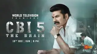 CBI 5 - World Television Premiere Movie Promo | 18 Dec 2022 @ 5:00 PM | Mammootty | Surya TV