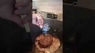 Seared medium rare prime rib and marinated strips