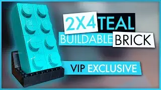 LEGO Speed Build: VIP Weekend 2x4 Buildable Brick - Teal