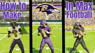 HOW TO Create the BALTIMORE RAVENS in Maximum Football! 💜 | Team Builder Tutorial on PS5
