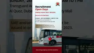 Walk-in Interviews For Heavy Bus Drivers