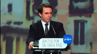 Aznar en la Convención Nacional del PP 2015