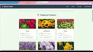 My Flower Guide Website - Using React JS