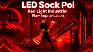 LED Sock Poi 🔴 Red Light Industrial Flow Improvisation