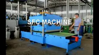 Test Run Video for 1100x1100 rubber tile vulcanizing press