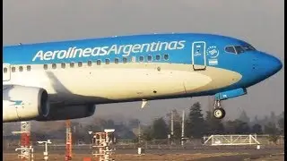 Aerolineas Argentinas Boeing 737-8MB [LV-FYK] | Landing in Santiago Pudahuel Airport (SCL/SCEL)