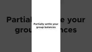 Partial balance settlement in Groups | Splitkaro