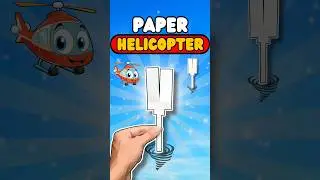 Best way to make Paper Helicopter 🚁🤯💯#shorts #diy #paperairplane #origami #craft #experimnent #paper