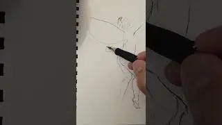 Drawing a fairy, fantasy creature
