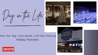 New Year Vlog: Vision Boards | Dr. Gross LED Mask Unboxing | Holiday Festivities