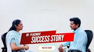 Success Story: Sravani's Path from SV Professionals to Employment #hrplacements #hrtraining #hr #mnc