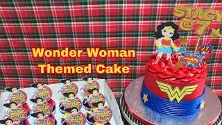 Wonder Woman Themed Cake