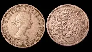 UK 1956 SIXPENCE Coin VALUE + REVIEW