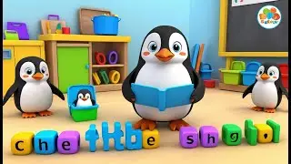 Baby Penguin Goes to School 🐧🏫 | 3D Animated Nursery Rhyme for Kids