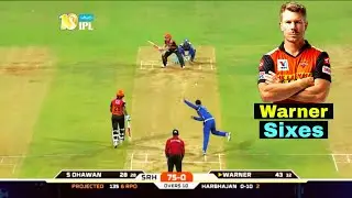David Warner Top 10 Sixes in Cricket History Ever