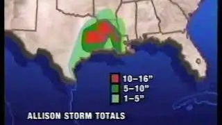 The Weather Channel - Tropical Storm Allison (1989)
