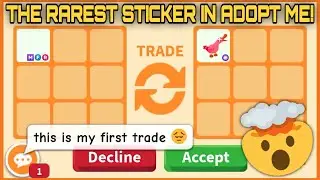 OML 🤩🤩 GIVING MY BEST OFFER FOR THIS RAREST STICKER SEAGULL YELL ANIMATED STICKER IN ADOPT ME 2024