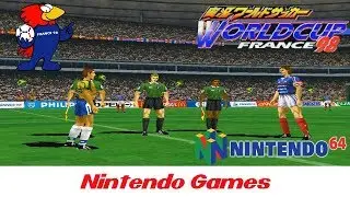 Jikkyou World Soccer: World Cup France '98 (Brazil x France 60 FPS) Nintendo 64