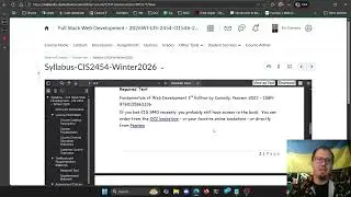 CIS 2454 &mdash; Разработка веб-приложений полного цикла &mdash; Зимний семестр 2026 &mdash; Введение в курс