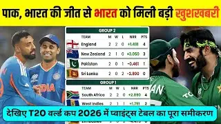 T20 वर्ल्ड कप 2026 सुपर 8 फाइनल लिस्ट जारी 😱 भारत 8 अंक के साथ टॉप | पाकिस्तान की एंट्री