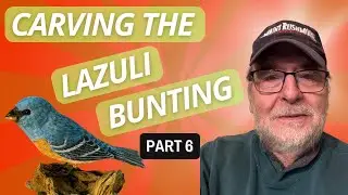 Carving a Lazuli Bunting - Part 6: Shaping the bunting's head