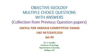 MCQ Ob Geology set 9