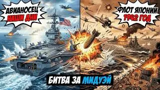 ЧТО ЕСЛИ Современный АВИАНОСЕЦ попадет в 1942 год? (Битва за Мидуэй)? | ФАКТИЛЛА