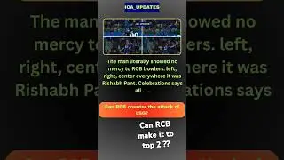 📢 Rishabh Pant goes beast mode against RCB! 🔥No mercy, no breaks &mdash; #icaupdates#viratkohli#kingkohli
