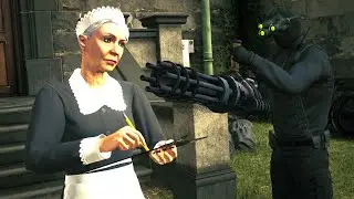 Hitman 3 Dartmoor Splinter Cell Minigun Kill Everyone