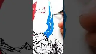 Ink Drawing - Monster