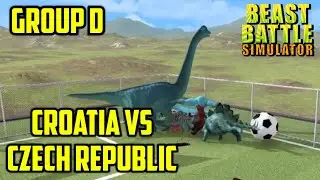 Beast Battle Simulator Soccer-GROUP D-CROATIA vs CZECH REPUBLIC-The Unofficial Euro 2020 Tournament