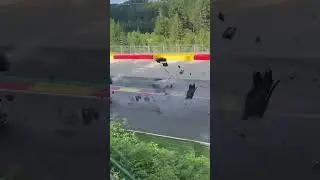 𝗦cary crash 24H Spa Laurin Heinrich and Joshua Mason