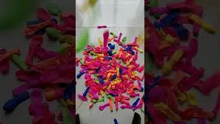Colourful Mini Balloons ||| Satisfying Unboxing Asmrsoundvideo  #poppballons #balloon
