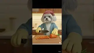 #k-food #kimbap #dog Ai #cute # making kimbap