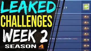 Fortnite Season 4 WEEK 2 CHALLENGES LEAKED All 7 Battle Pass Challenges