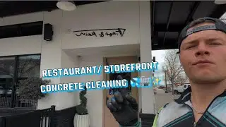 Commercial Storefront Concrete Cleaning