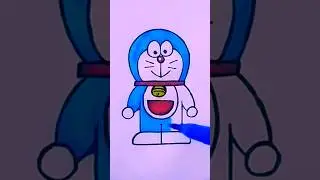 Doremon drawing /#shorts #viral #trending #art #creative #satisfying #shortvideo #cartoon #doremone