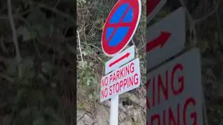Rare Traffic Sign of No Parking & Stopping #japan #tokyo #love #car #cars #traffic #sign #road #art