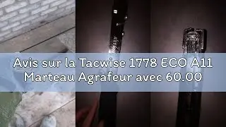 Avis sur la Tacwise 1778 ECO A11 Marteau Agrafeur avec 60.000 Agrafes 140/8mm, Utilise les Agrafes d