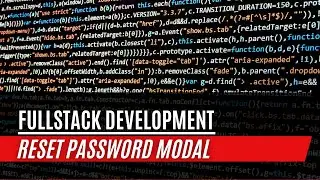 Fullstack Portfolio Project: Reset Password Modal